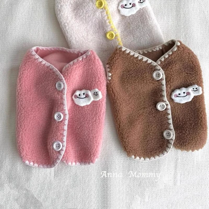 宠物小狗狗衣服秋冬博美泰迪比熊加厚加绒羊羔绒背心马甲宠物服装