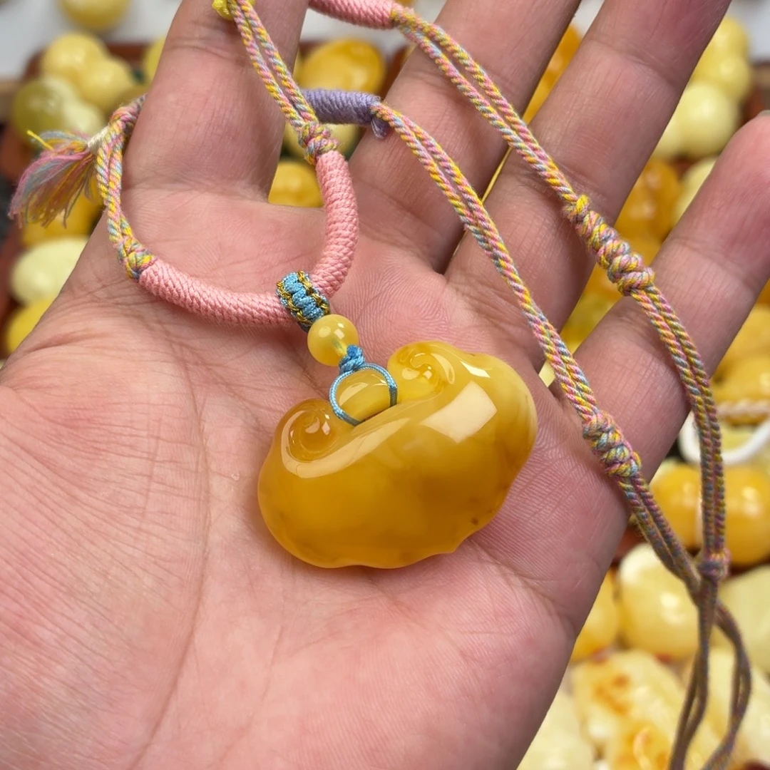 蜜蜡未镶嵌毛衣链