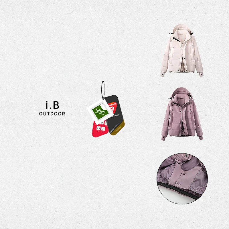 【25新品/鸟家】i.B户外棉衣【PROMELIFT·p棉】连帽冬季防水保暖棉服