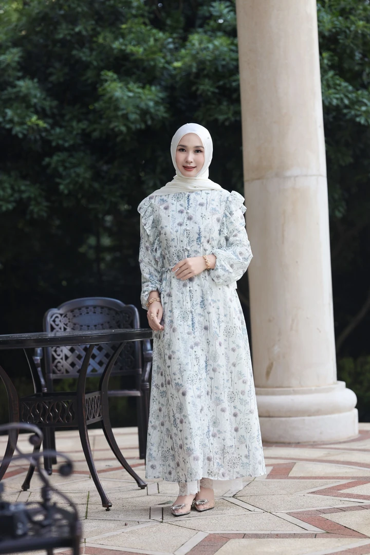 JIAMILA/嘉米拉莫奈花园碎花连衣裙  LYQ26043