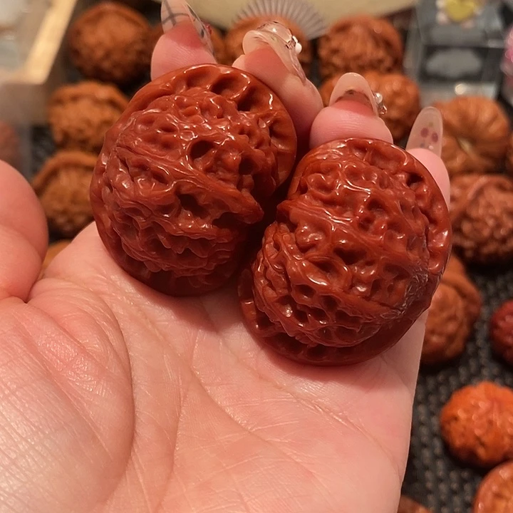 文玩核桃吊坠43超玉化宫灯0392