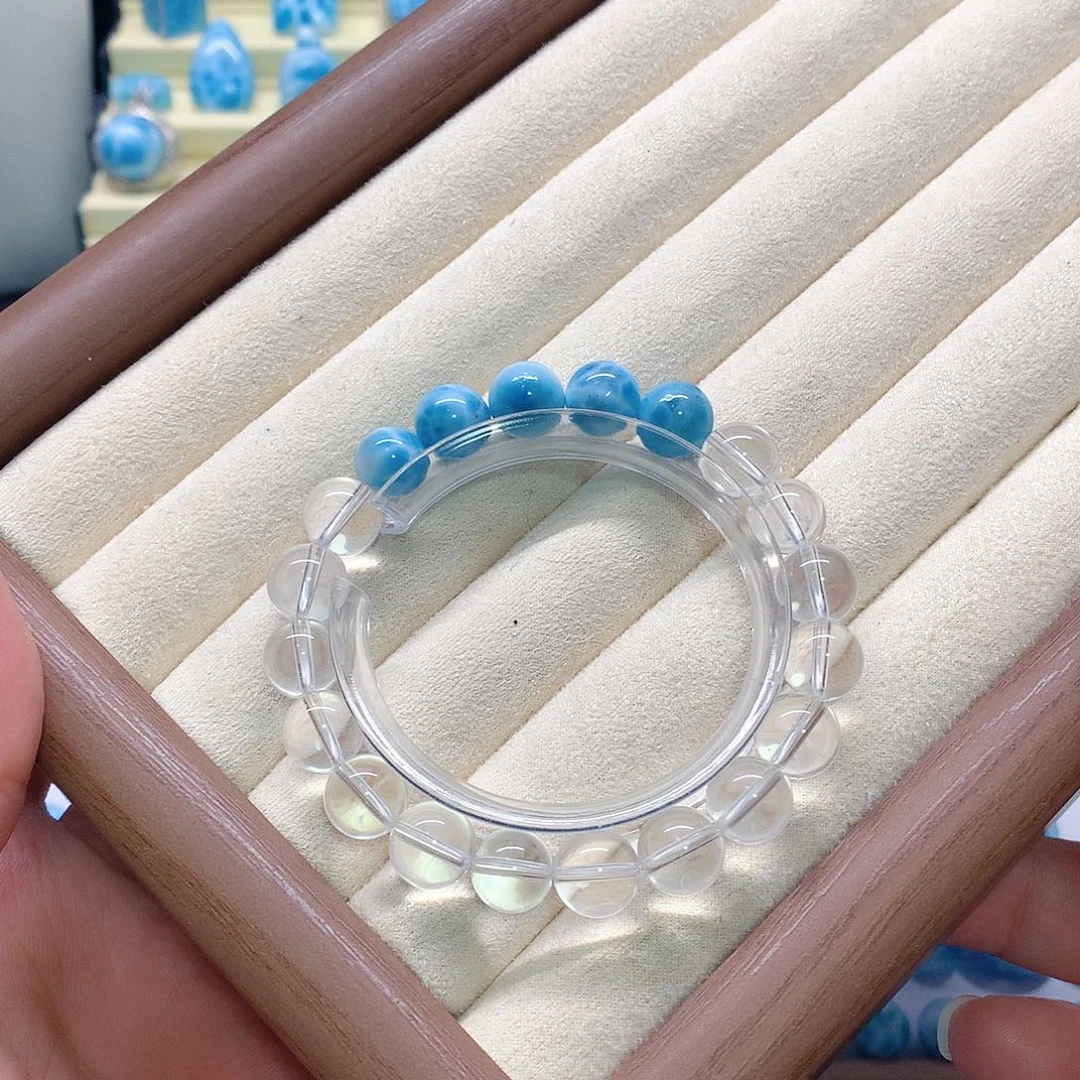 针钠钙石（海纹石）未镶嵌手链