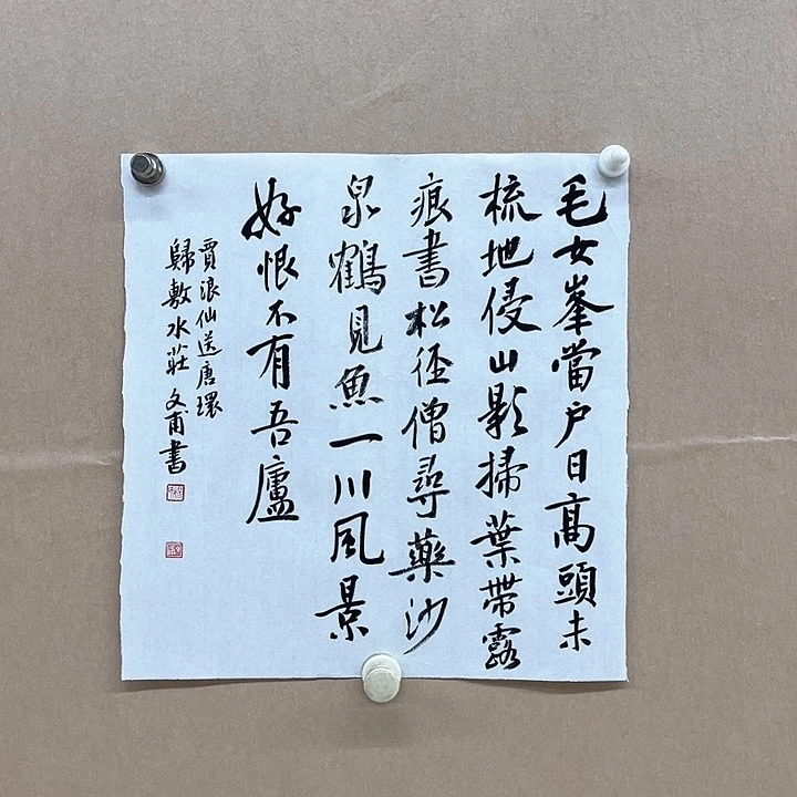 书法杨仁根（字文甫）34*34㎝江西理S