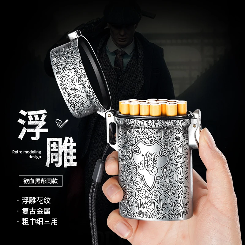 2025限量版谢尔比家族浴血黑帮浮雕金属烟盒20支装粗中高品