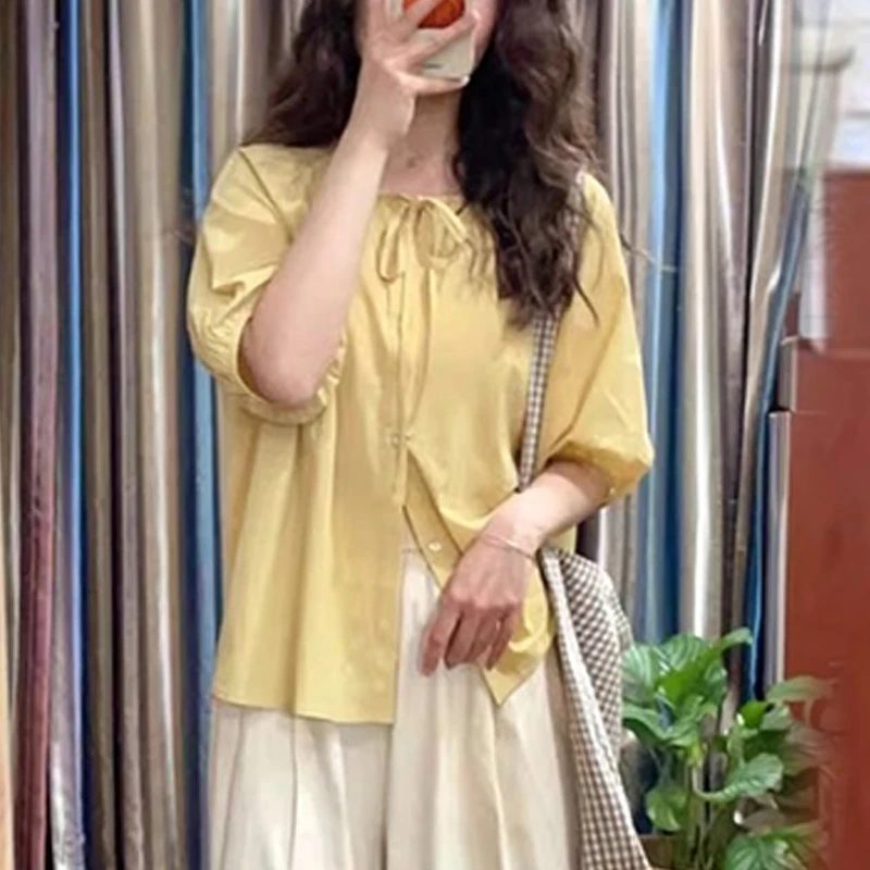法式小众慵懒风复古套装女2025夏季新款短袖衬衫休闲阔腿裤两件套