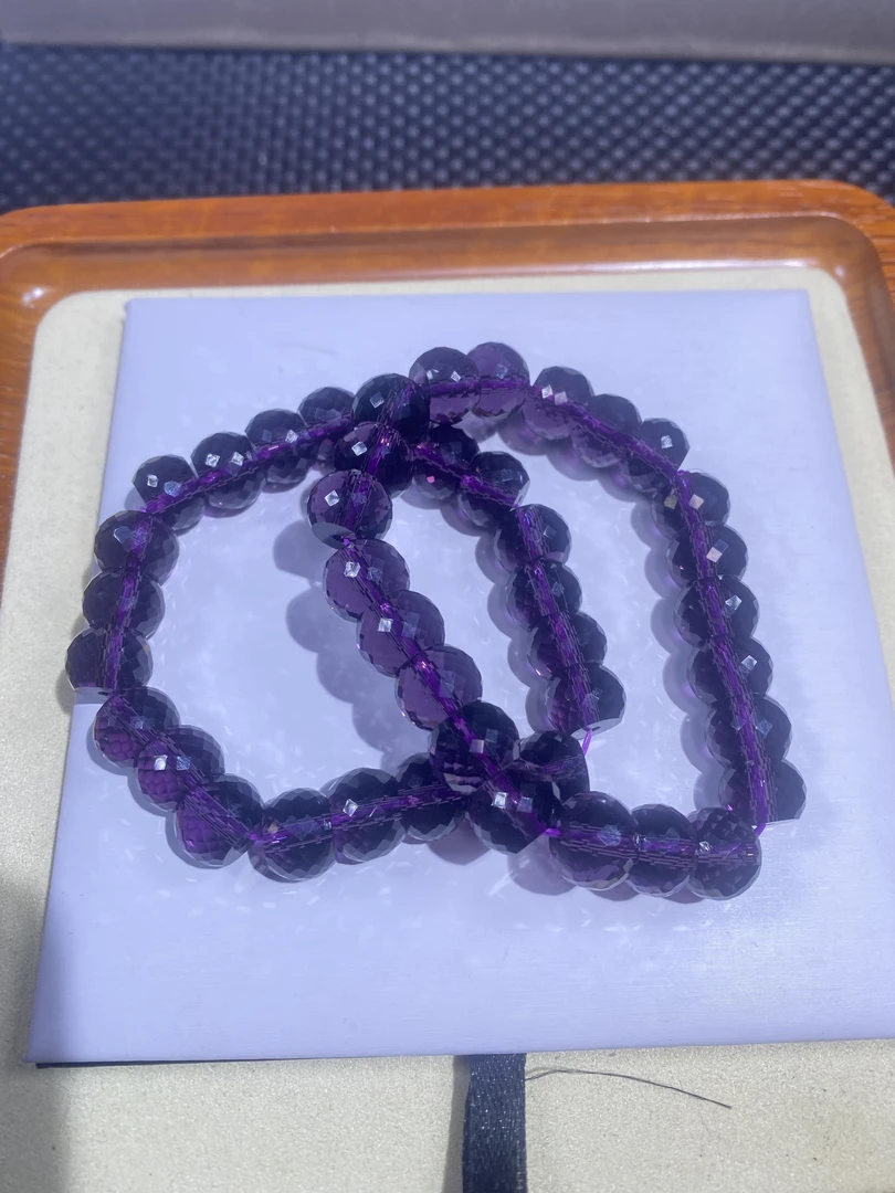 紫色切面12mm手串发一条C35