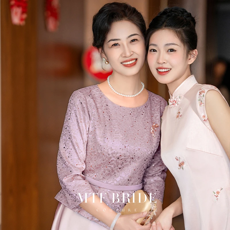 满庭芳华【浮光II】2025春秋喜妈妈结婚宴婆婆晚礼服年轻气质高级感