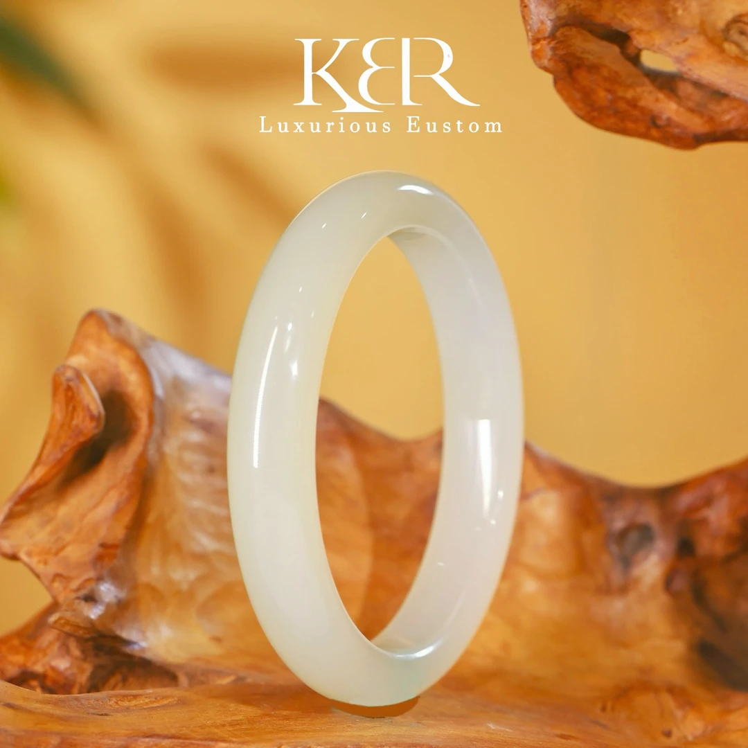 新款天然和田玉蜂蜜水手镯时尚百搭大气中古女百搭 JJLLF0611002