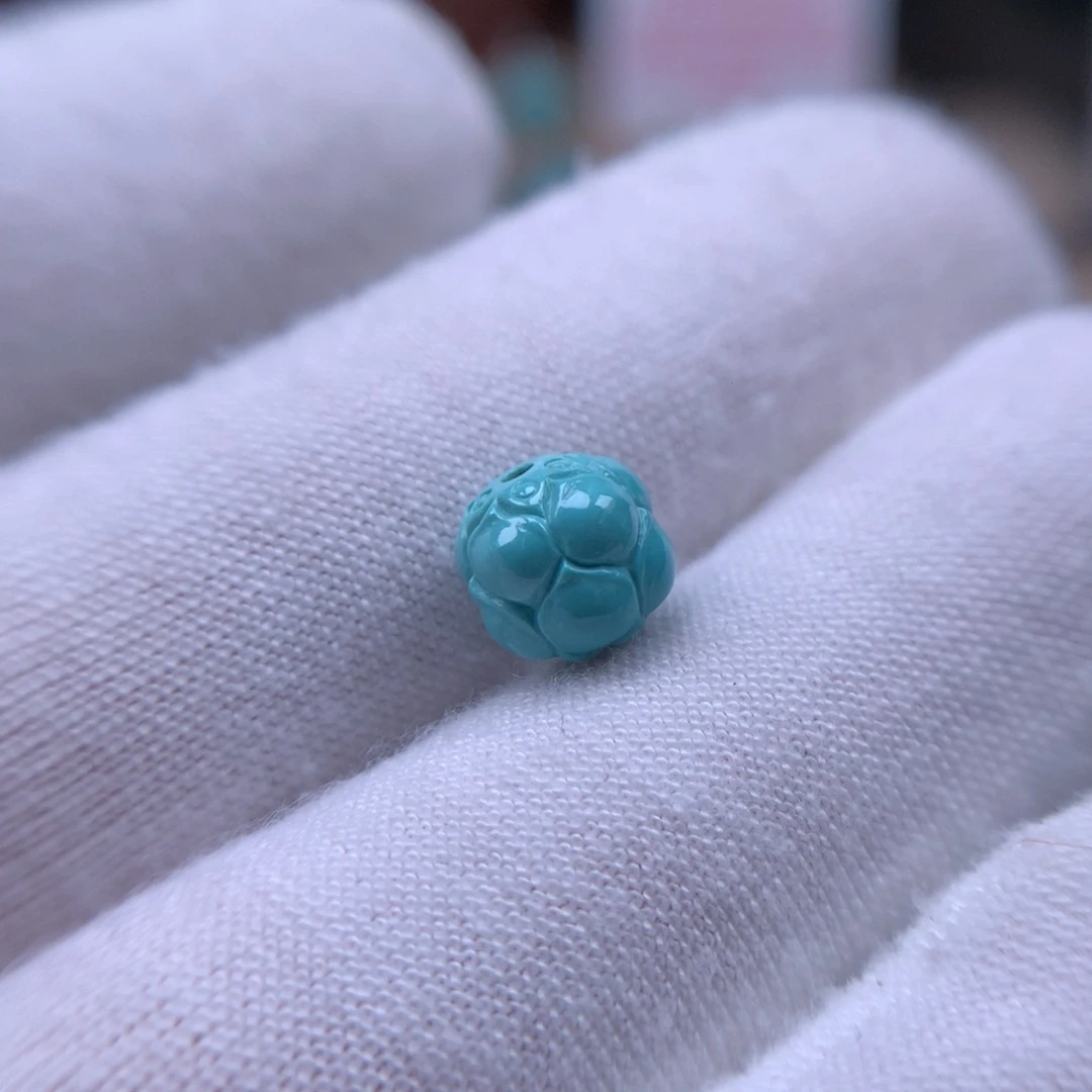 绿松石精品配饰直径7.5mm未镶嵌