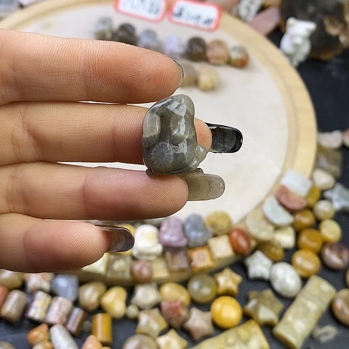 针钠钙石（海纹石）未镶嵌颈饰43