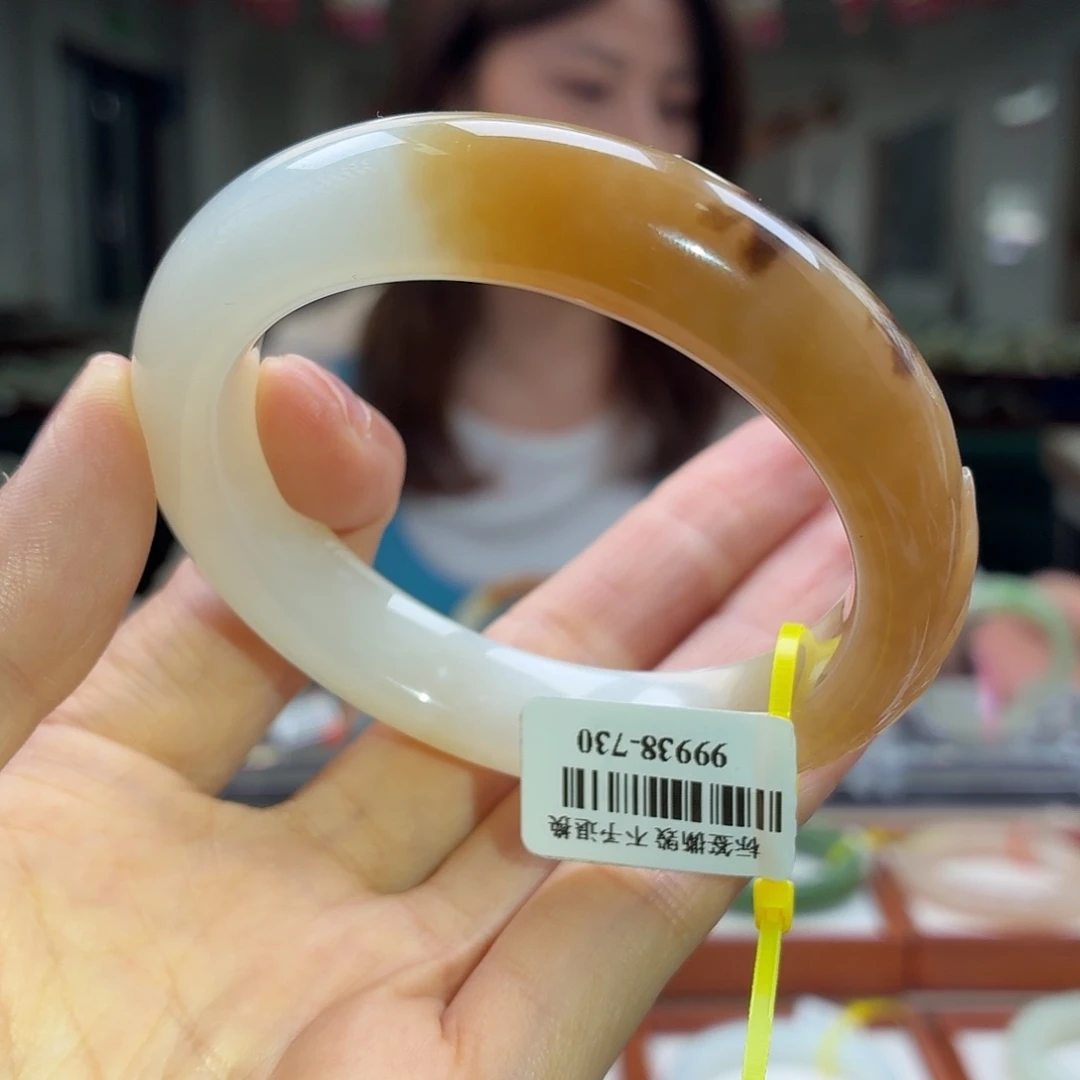 和田玉手镯未镶嵌54 55糖白