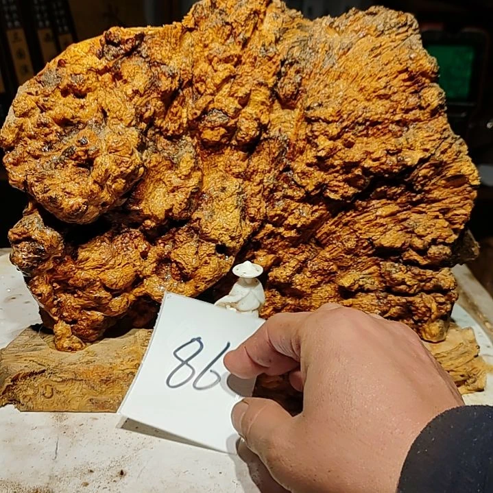 松木万*奶北沉香琥珀木天然造型山水86