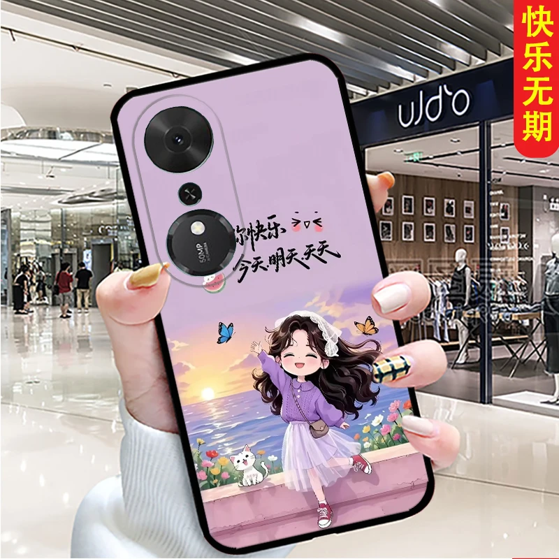 适用于荣耀畅玩70plus手机壳LOG-AN00全包边软壳潮流硅胶防摔新款