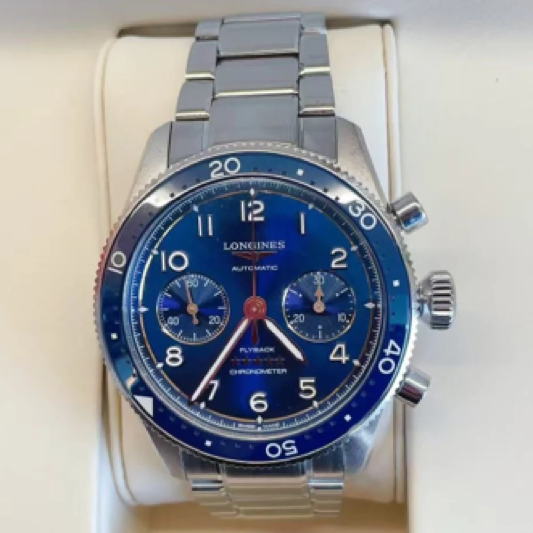 99新 Longines/浪琴 浪琴运动系列/哈馆/42mm精钢蓝盘24年全套