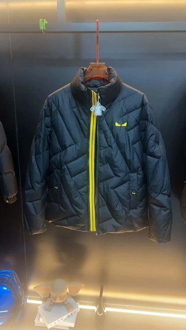 【雷哥 FD011】羽绒长袖秋冬新款轻奢羽绒服外套时尚黑色