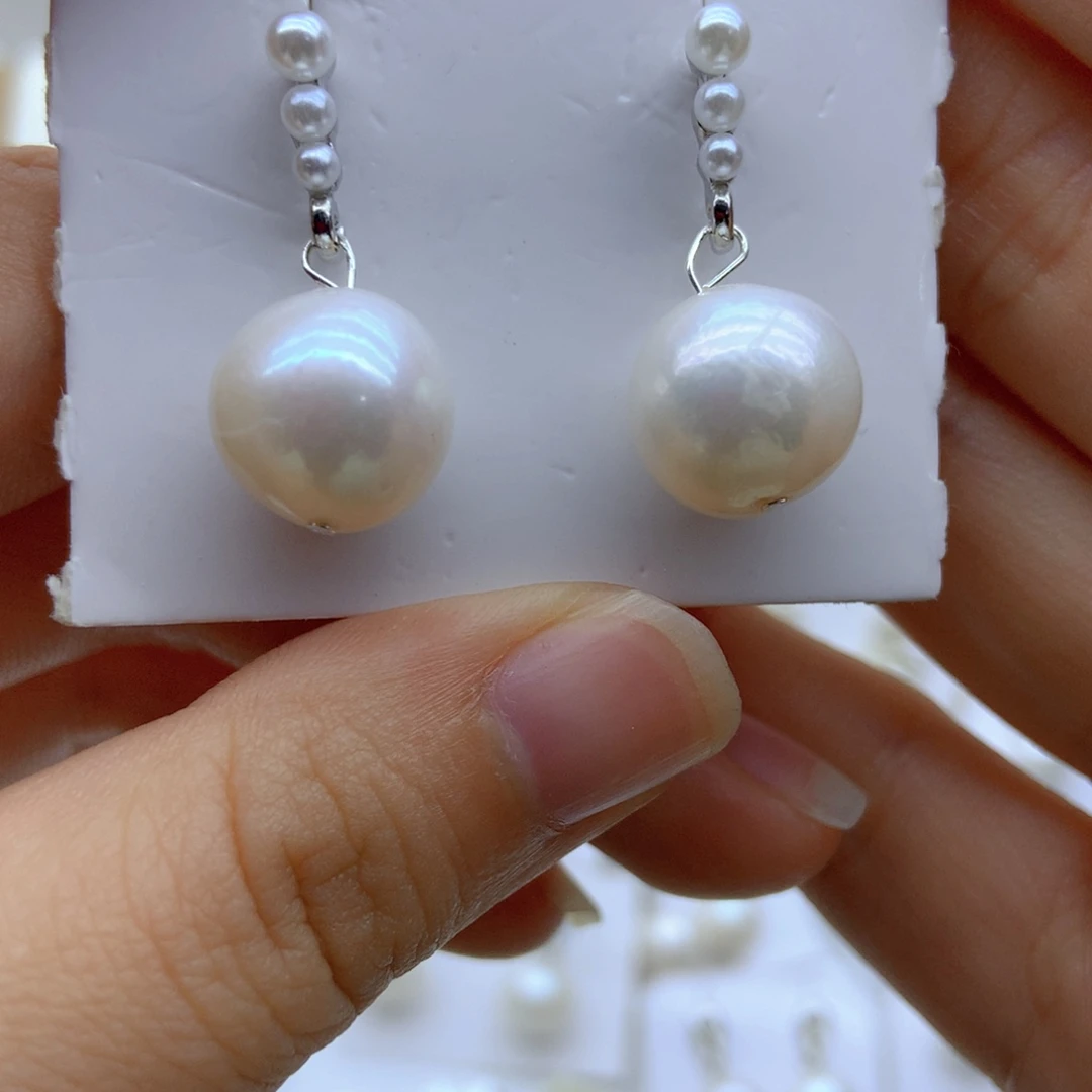 淡水珍珠耳饰未镶嵌