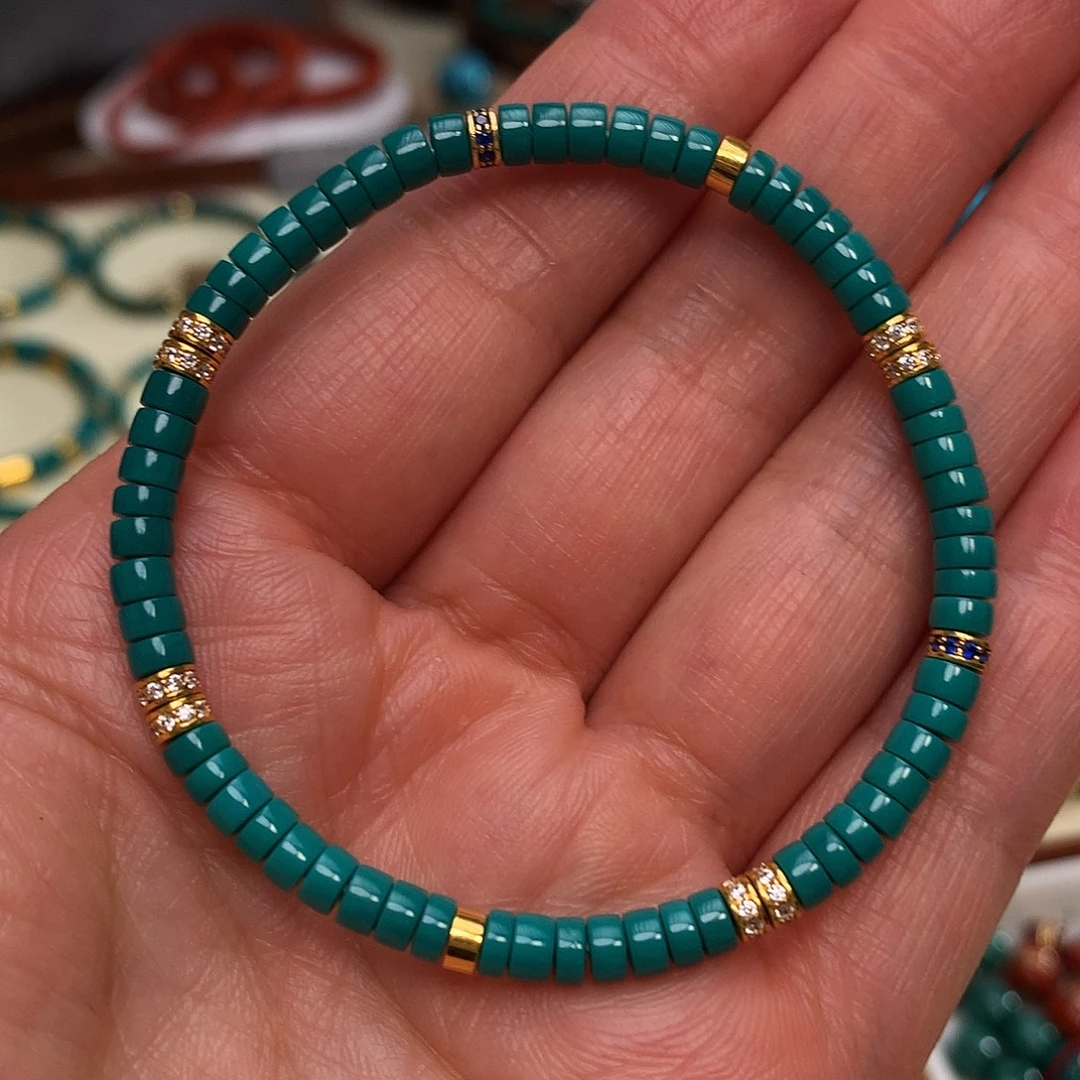 未镶嵌绿松石手串