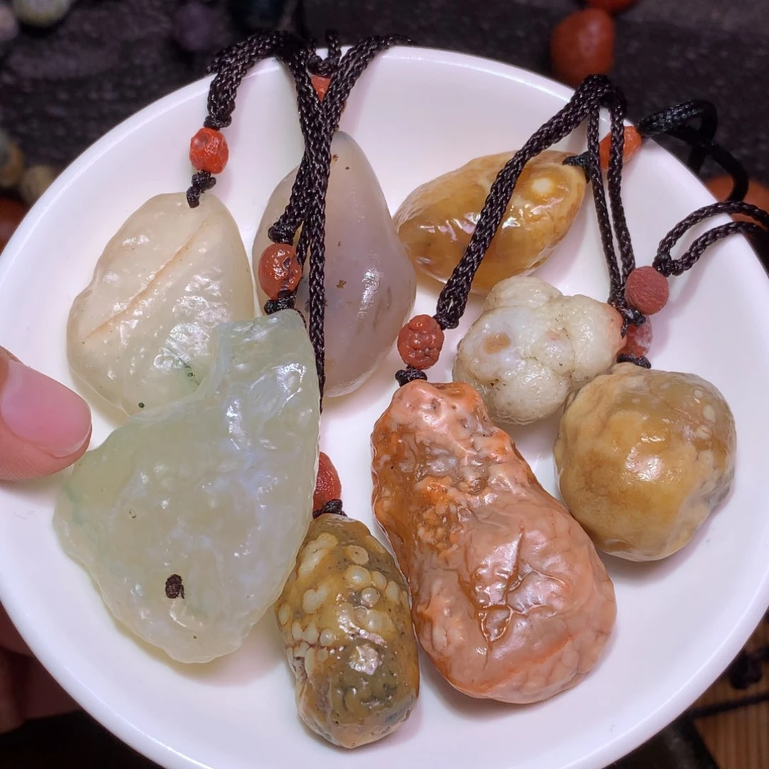 未镶嵌玛瑙/玉髓珠宝半成品