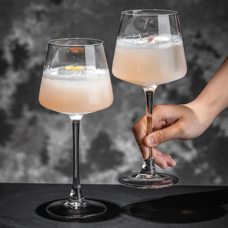 方形纯手工无铅水晶红酒杯高档家用大肚欧式装水创意葡萄酒杯情侣