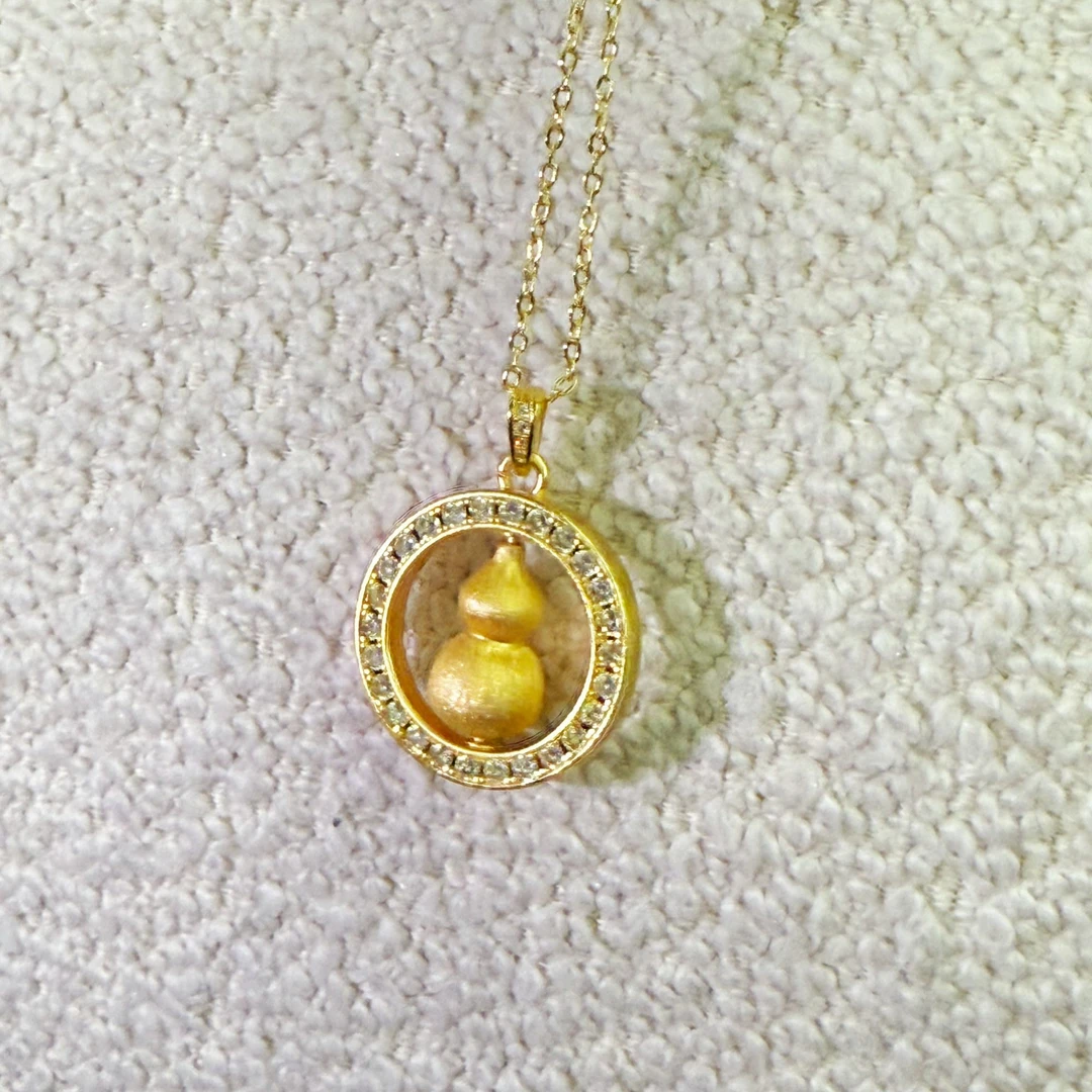 铜合金吊坠 福禄葫芦吊坠项链