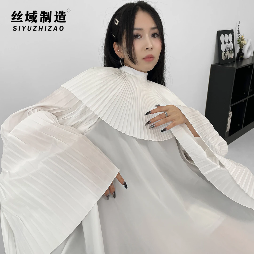 王里发加长带袖剪发围布理发店美发烫染围布发廊专用防水不粘高级