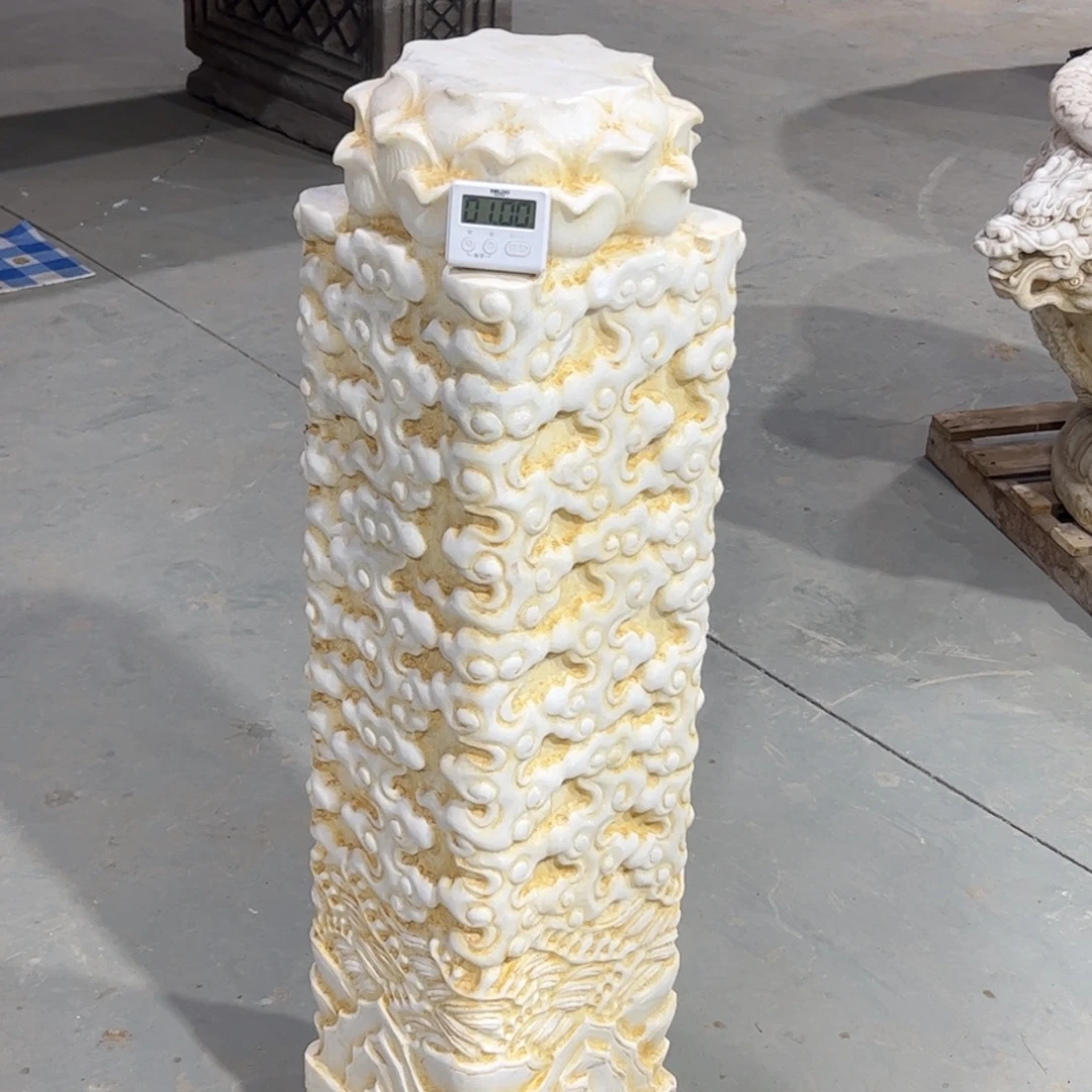 汉白玉祥云柱不包邮