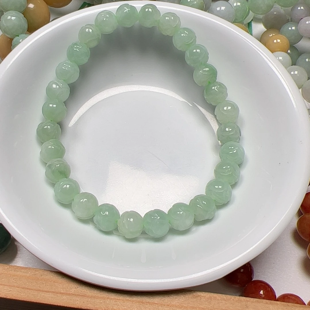 【闪购商品】翡翠手链未镶嵌欢**卡7