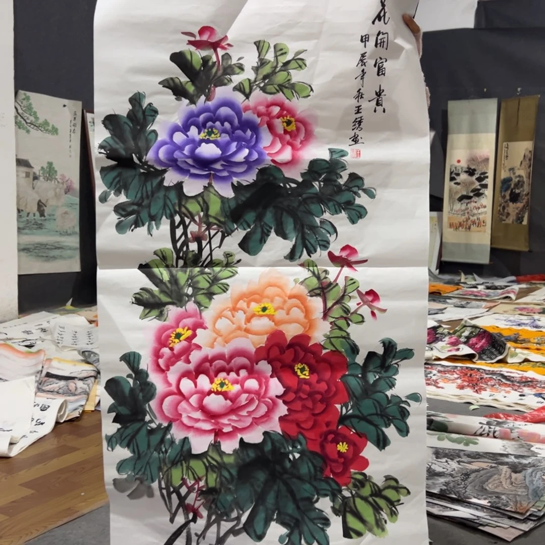 国画国画作品画心一张