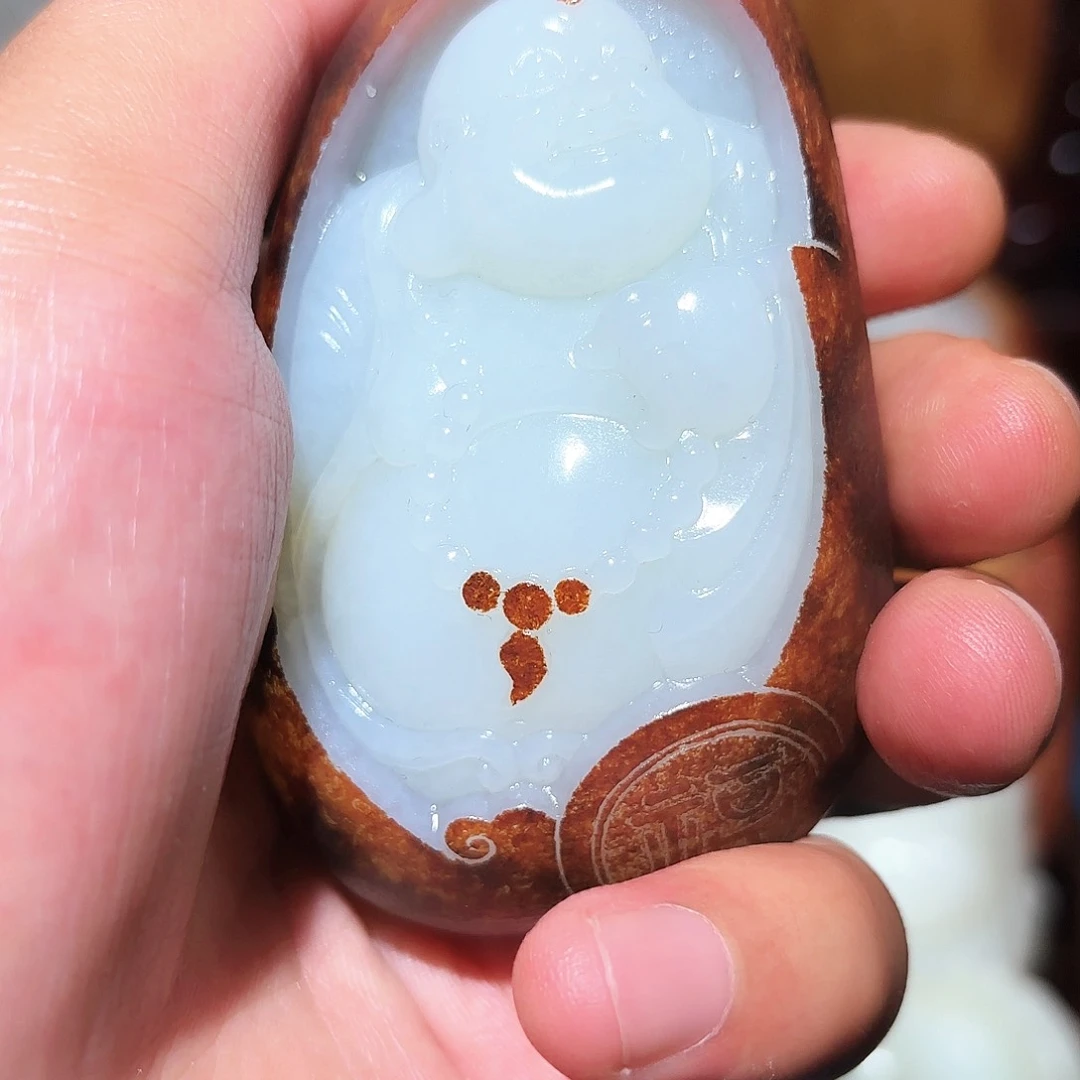 和田玉未镶嵌挂件