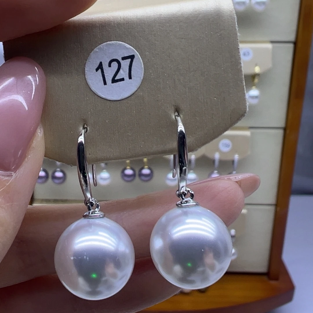 耳饰淡水珍珠银S925镶嵌