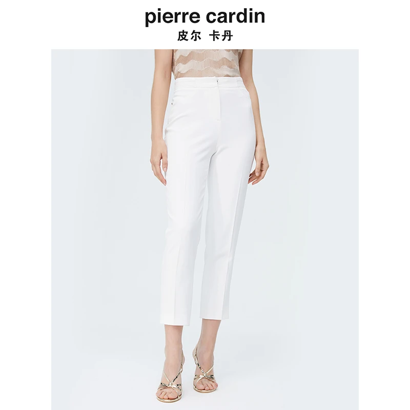 [皮尔卡丹女装]专柜正品夏季简约干练通勤直筒西裤