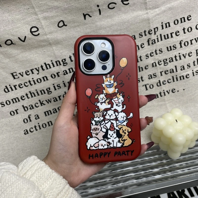 新年猫狗iphone16promax手机壳苹果15小米14华为13适用12可爱女生