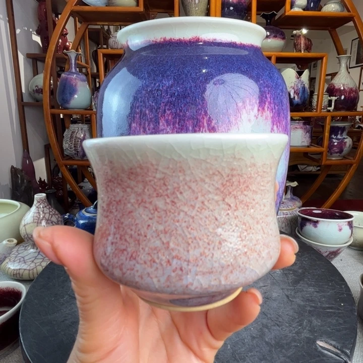 牛家钧窑牛自恒老师钧瓷杯