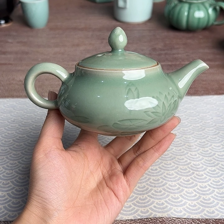 龙泉云间青瓷小米茶器