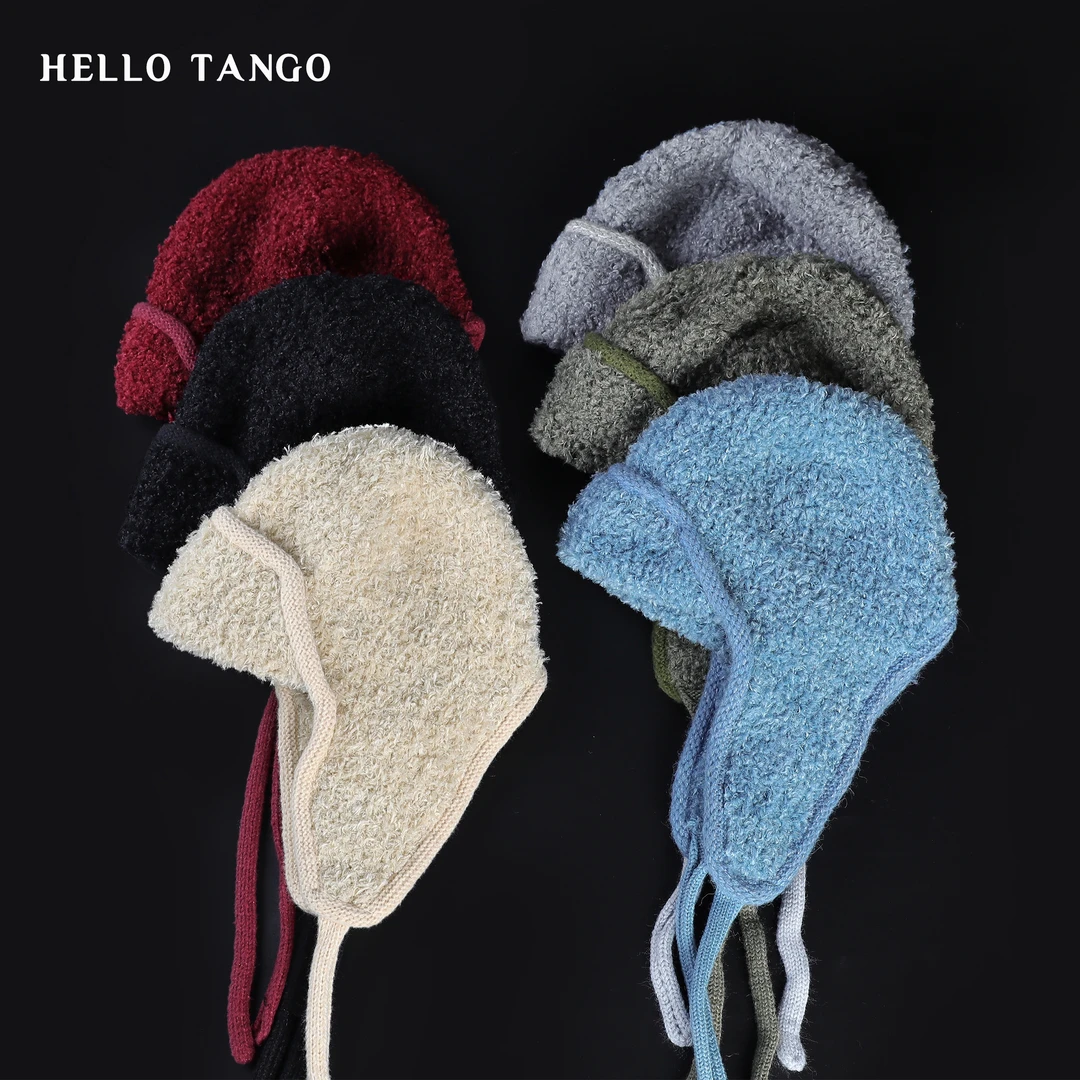 HELLOTANGO小众设计保暖百搭羔羔毛雷锋帽