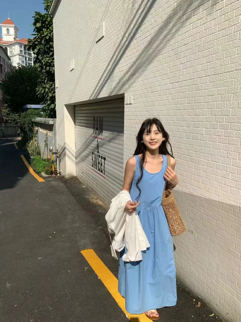 6852韩系百搭背心裙