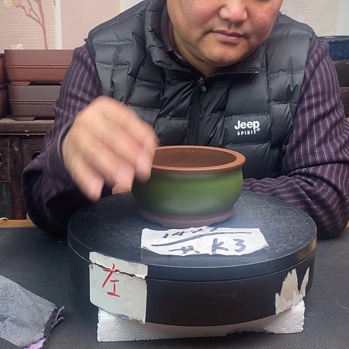 紫砂花盆货号一只K3