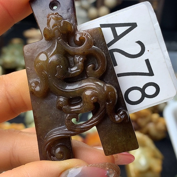 和田玉银S925镀金镶嵌颈饰