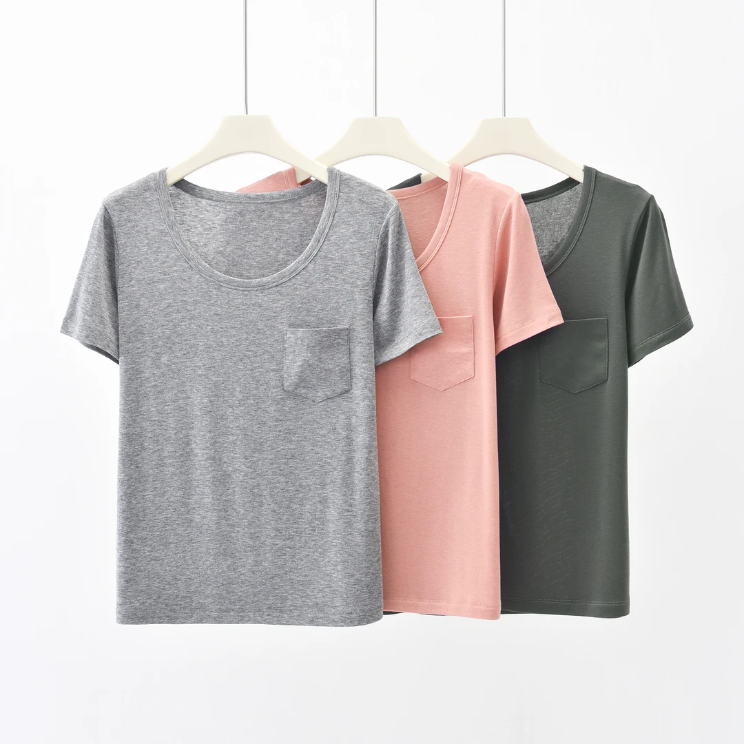 天丝羊毛气质老钱T恤9522