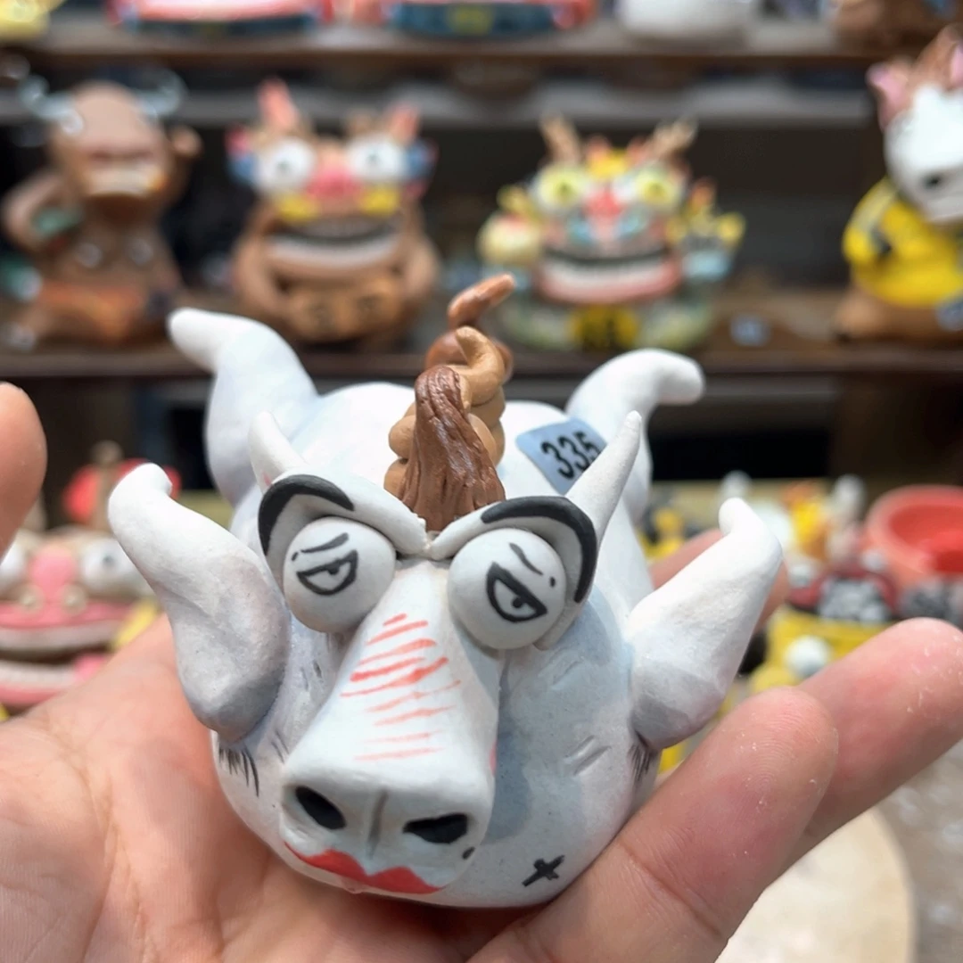 摆件纯手工抽象陶瓷摆件335