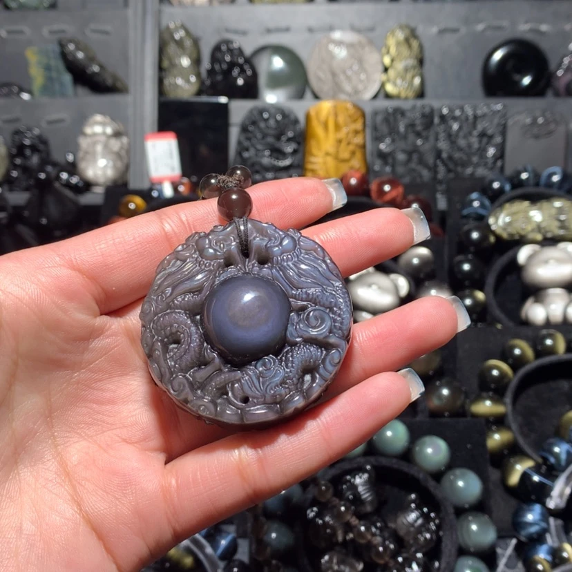 【闪购商品】黑曜岩颈饰未镶嵌诸**瓜