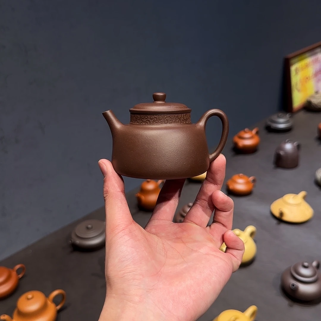 M***汪紫砂茶壶言心 乌泥 170cc