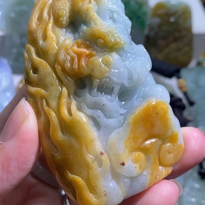 【闪购商品】颈饰未镶嵌翡翠龙牌