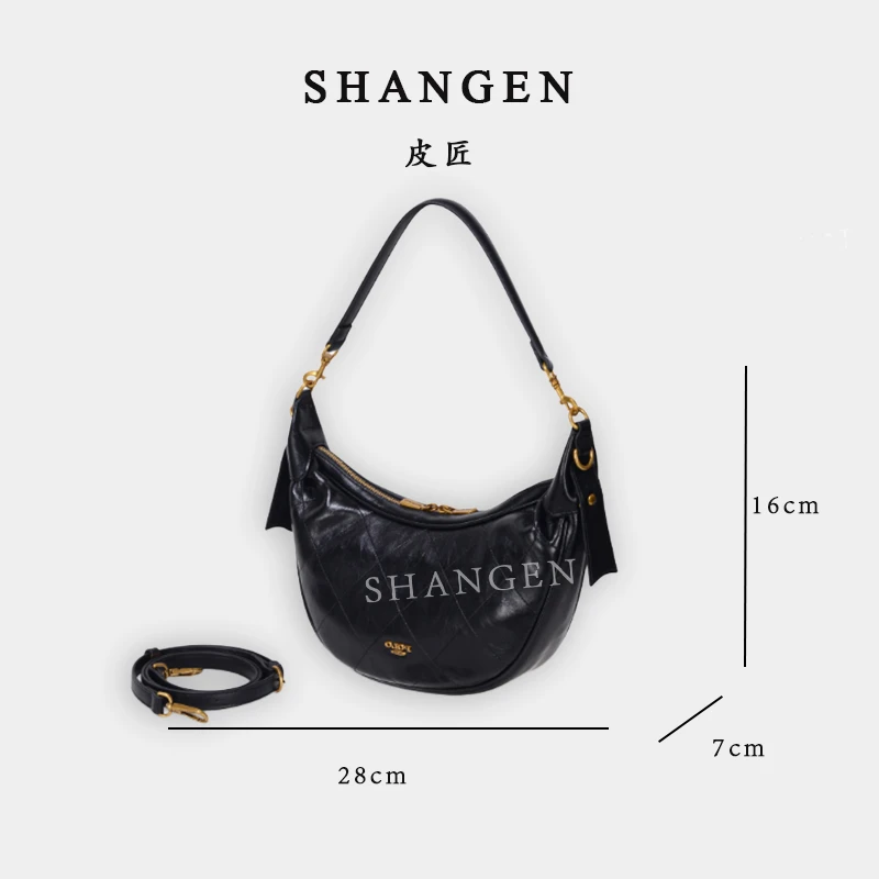 【尚恩CC】GQ-8762-黑色-轻奢时尚女士新款手提单肩斜挎包