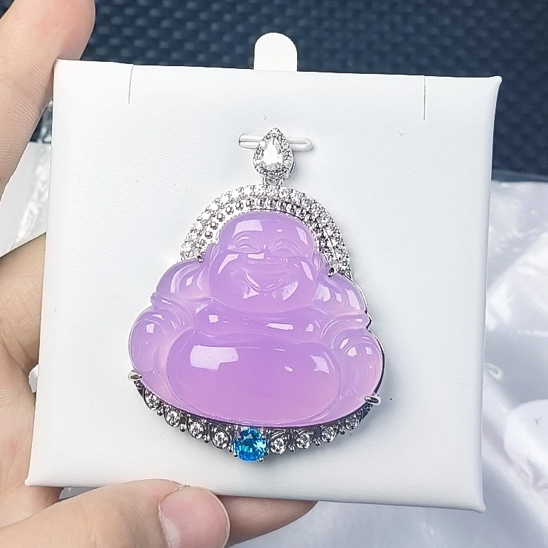（聚宝严选）D395紫系中号佛公吊坠镶嵌款气质妈妈款时尚精美