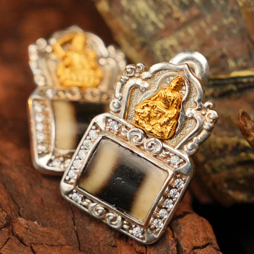 925银耳饰 一线药师耳钉LGC027005