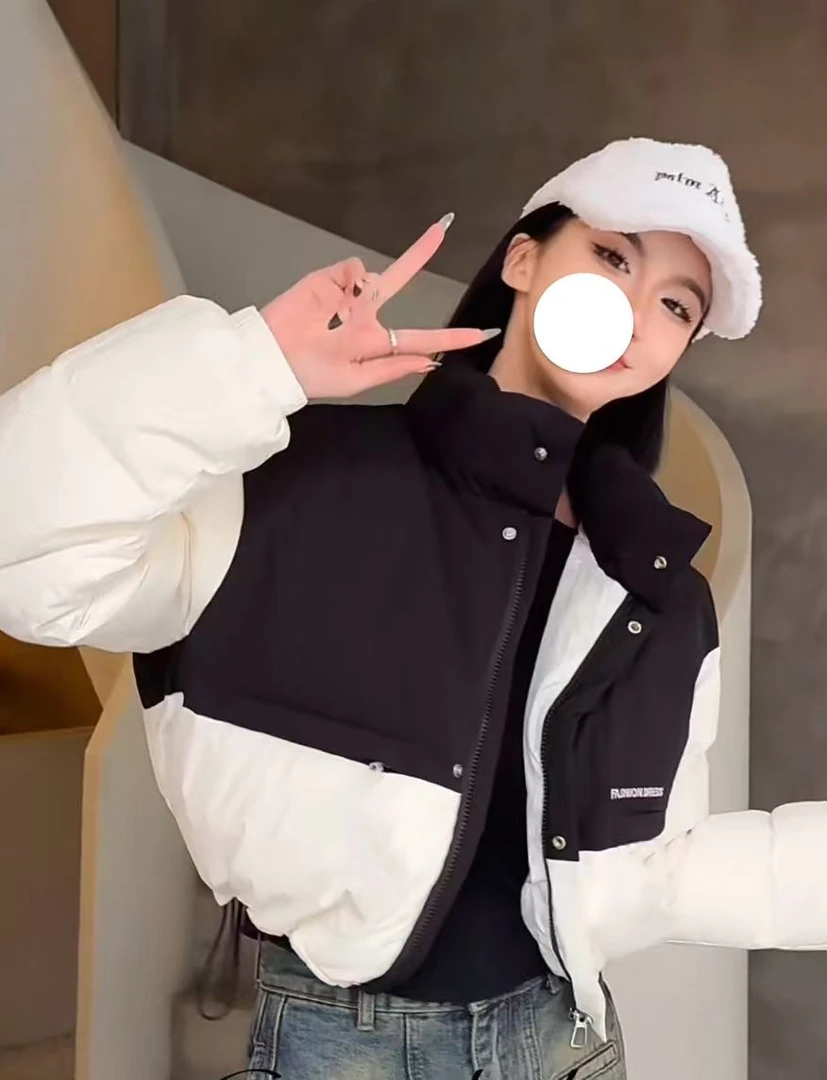 黑白配/肯豆羽羽外套