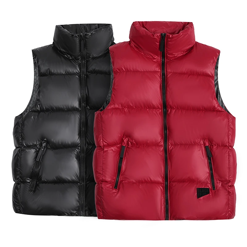 升级版黑金黑标马甲潮牌百搭宽松坎肩背心男女同款时尚休闲外套