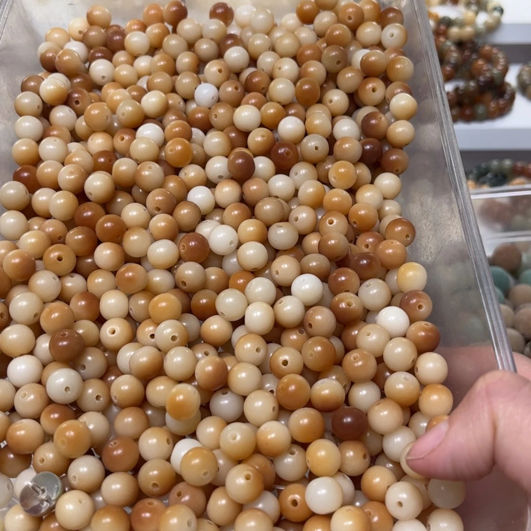 吊坠白玉菩提溏心蛋110颗