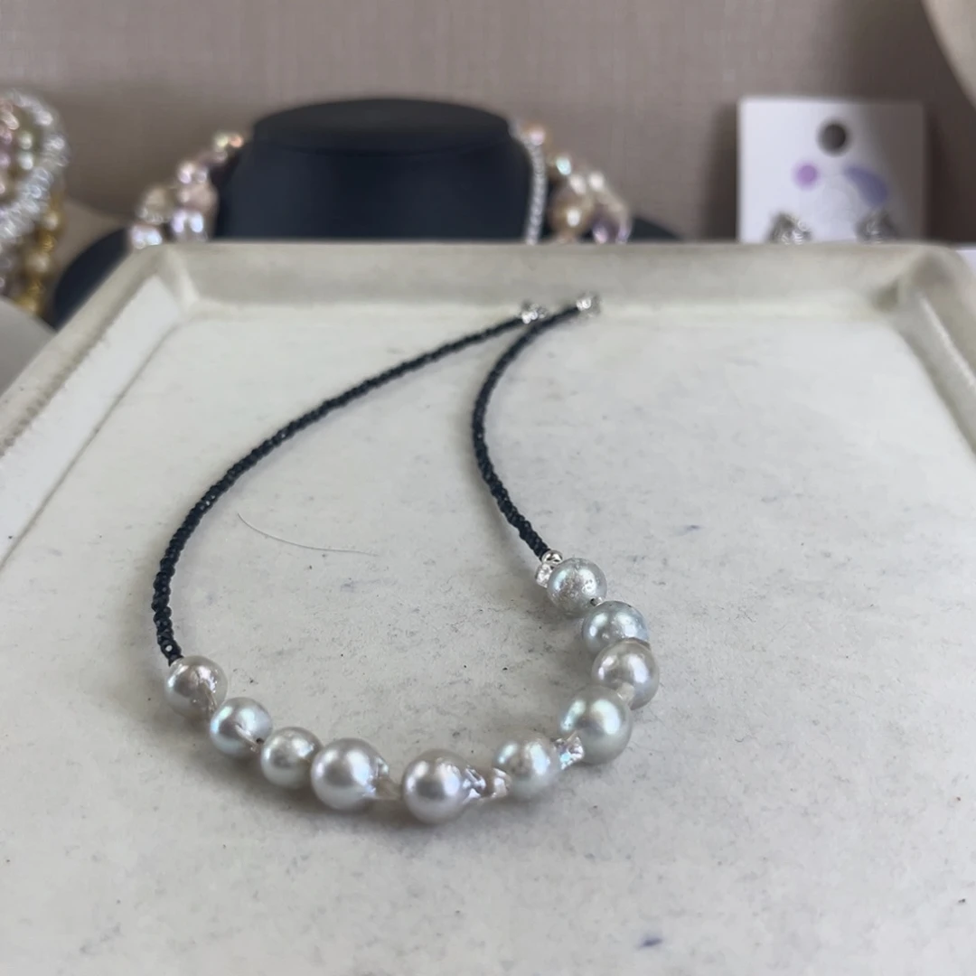 研***）淡水珍珠未镶嵌项链【纯恬】